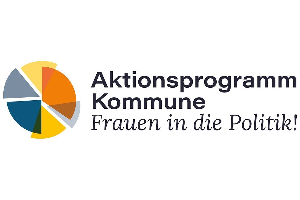 Bild vergrößern: Logo des Aktionsprogramms Kommune - Mehr Frauen in die Politik