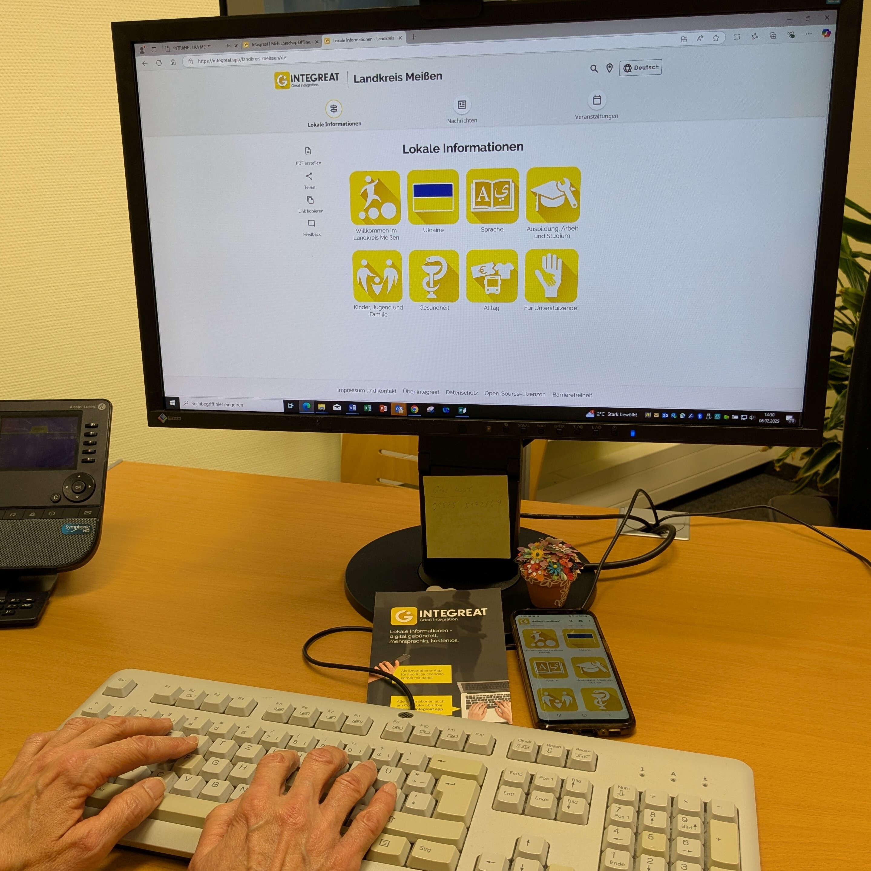 Zwei Jahre Integreat im Landkreis Mei&szlig;en - Plattform hilft mobil auf dem Smartphone und Bildschirm auch bei Beratungen