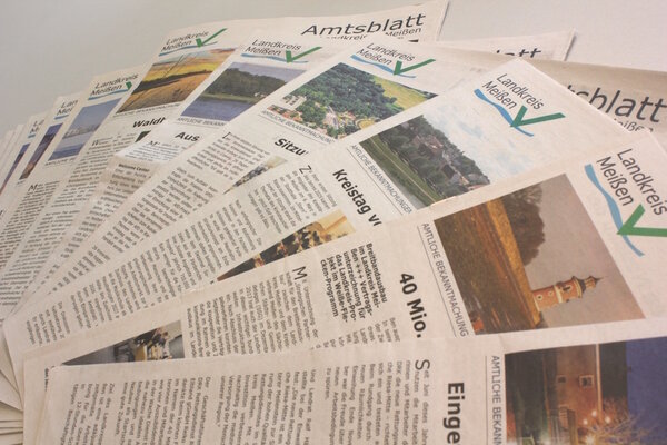 Amtsbl&auml;tterausgben des Landkreises Mei&szlig;en