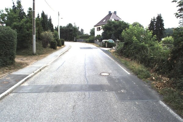 Die K 8014 - Forststra&szlig;e in Weinb&ouml;hla - im derzeitigen Zustand