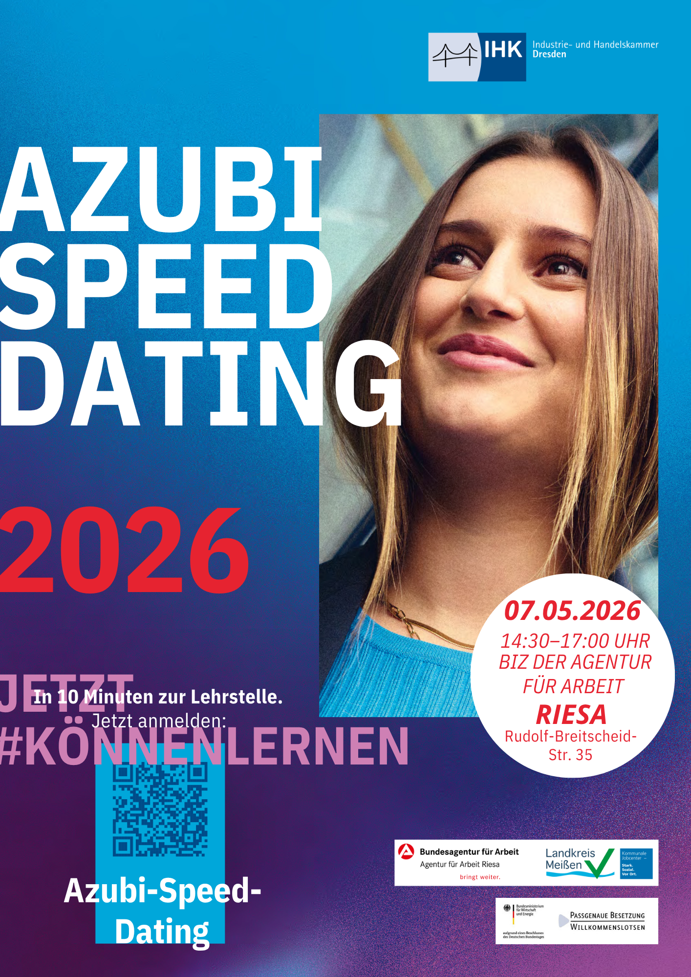 Bild vergr&ouml;&szlig;ern: Plakat Azubi-Speed-Dating 07052026