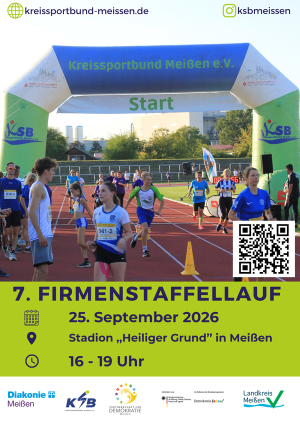 Bild vergr&ouml;&szlig;ern: Flyer Firmenstaffellauf Vorderseite