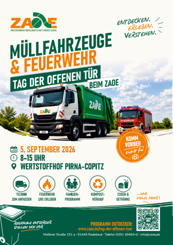 Infoflyer des ZAOE zum Tag der offenen T&uuml;r