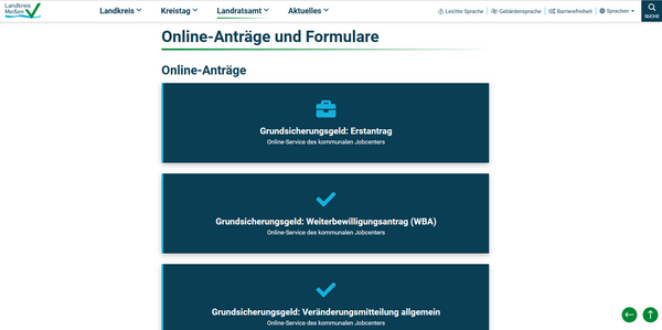 Jobcenter Online-Antr&auml;ge