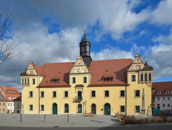 Rathaus der Stadt Lommatzsch.